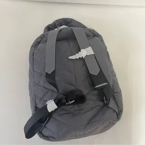 Urban Expressions Quilted Gray Backpack Bristol - Urban Expressions main image 3